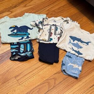 Kids Dinosaur and Shark Pajama Set